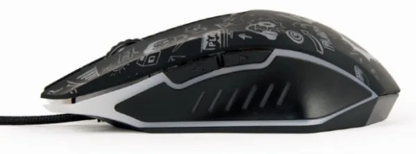 Gembird LED Opticki miš 1200-3600Dpi 6-button black 130mm USB (MUS-6B-GRAFIX-01)