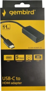 A-CM-HDMIF-03 ** Gembird TYPE-C TO HDMI 11cm CABLE (alt.A-CM-HDMIF-01, UH401, 479) - Slika 2