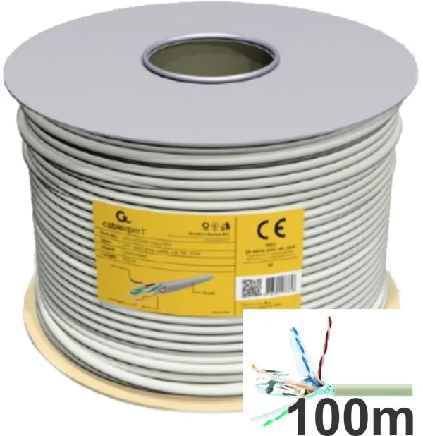 Gembird FTP cat.6 Indoor solid CCA kotur 100m (FPC-6004-SOL/100)