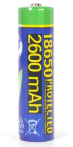 EG-BA-18650/2600 ENERGENIE Lithium-ion 18650 battery, protected, 2600 mAh Pakovanje 1kom - Slika 2