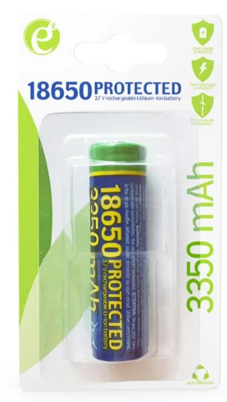ENERGENIE Lithium-ion 18650 battery, protected, 3350 mAh Pakovanje 1kom (EG-BA-18650/3350)