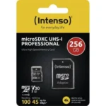 Memorijska kartica microSDXC Intenso 256GB UHS-I Professional 3433492 + adapter