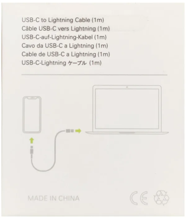 Gembird 20W PD kabl USB-C na Lightening 8-pin, USB 3.0, 1m, white (CCP-AMCM-AMLM-1.0M)