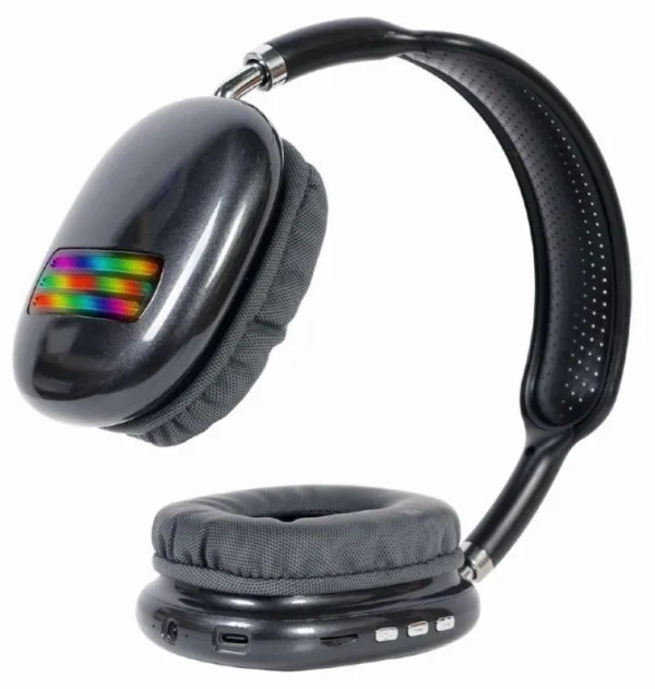 Gembird Bluetooth stereo Slušalice sa mikrofonom Bt V5.0 400mAh/32Ohm, 2h Li-ion Crne (BHP-LED-02-BK)