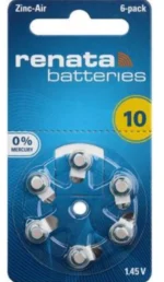 Renata baterija ZA10 1,45V Zink-Air baterija za SLUSNI APARAT, PAK6 (cena po kom.) - Slika 2