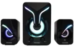 Microlab U270 Phenix Stereo zvučnici, black 11W (5W, 2x3W)USB power,3,5mm LED - Slika 3