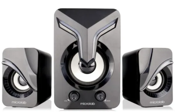 Microlab U270 Phenix Stereo zvučnici, black 11W (5W, 2x3W)USB power,3,5mm LED