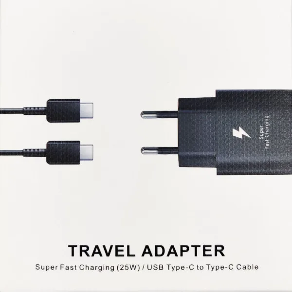 Gembird brzi Punjač 25W USB-C + kabl USB-C na USB-C 5V/3A, 9V/2,2A (new v8, 479) (NPA-AC43)