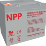 NPP NPG12V-55Ah, GEL BATTERY, C20=55AH, T14, 230 138 208 212, 15KG, Light grey