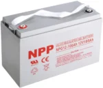 NPP NPG12V-100Ah, GEL BATTERY, C20=100AH, T16, 330x171x214x220, 27,3KG, Light grey – slika 2