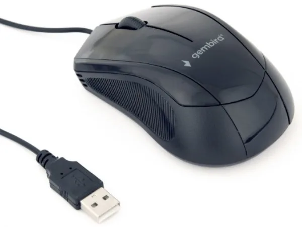 Gembird Opticki miš 1000Dpi 3-button black 105mm USB (MUS-3B-02)