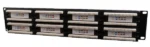 Gembird Cat.5E 48 port patch panel with rear cable management (NPP-C548CM-001)
