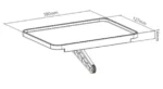Polica za AV uredjaje na tv-u Ketzz NAV-K91 18x12.7x4.7cm - Slika 2