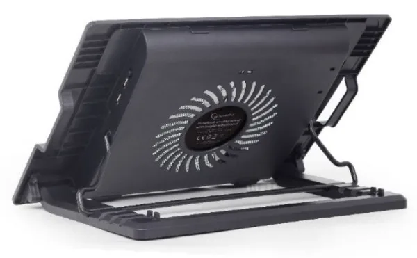 Gembird hladnjak za laptop, 17inc 150mm Fan, USB, 370x265mm, Ergo Stand (NBS-1F17T-01)