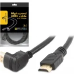 Gembird HDMI kabl 4K UHD, Ethernet, konektor pod uglom 90 stepeni 3m (CC-HDMI490-10)