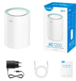 Cudy M1300 1-pack AC1200 Dual Band 2.4Ghz+5Ghz WiFi MESH, GiGABIT, 4x Antena 16MB/128DDR