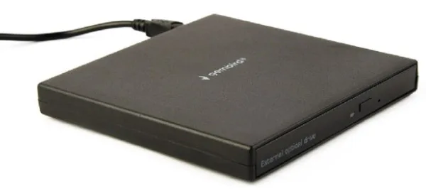 Gembird eksterni USB CD/DVD drive Čitač-rezac, black (DVD-USB-04)