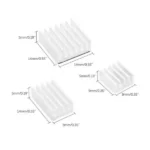Raspberry Pi 4 set hladnjaka | 3 aluminijumska hladnjaka - Slika 2
