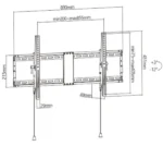 Gembird tilt VESA max 80x40cm 43-90 max.70kg (WM-90T-01) - Slika 5