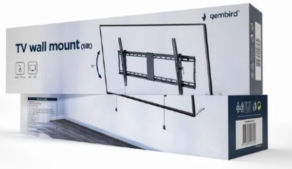 Gembird tilt VESA max 80x40cm 43-90 max.70kg (WM-90T-01)