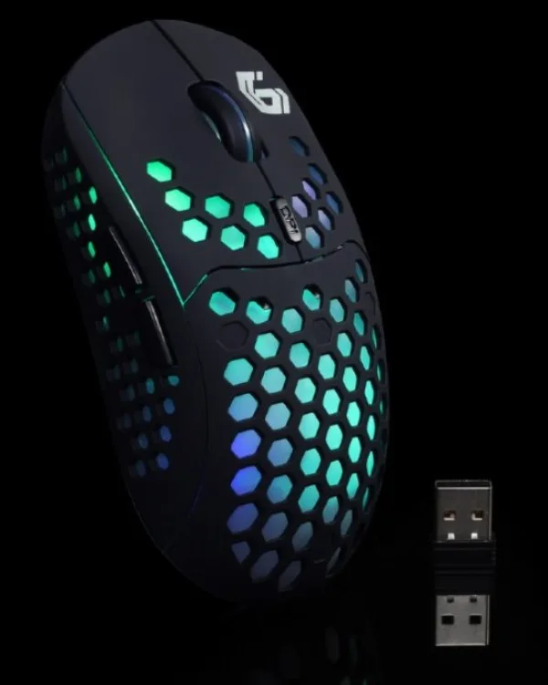 Gembird Gejmerski bežični miš LED illumination, Li-battery, 6-button 125mm (MUSG-RAGNAR-WRX500)