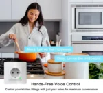 GMB WiFi WiFi Tuya Pametna zidna suko uticnica, staklena ploca Alexa Google Yandex, Alice (SMART-WALL)