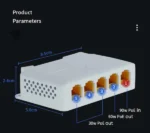 POE-EXT-14G 5 port, 1000mbps POE extender, 30/60W 8W/port, POE voltage 44-57Vdc, 100m, 802.3af/at - Slika 2