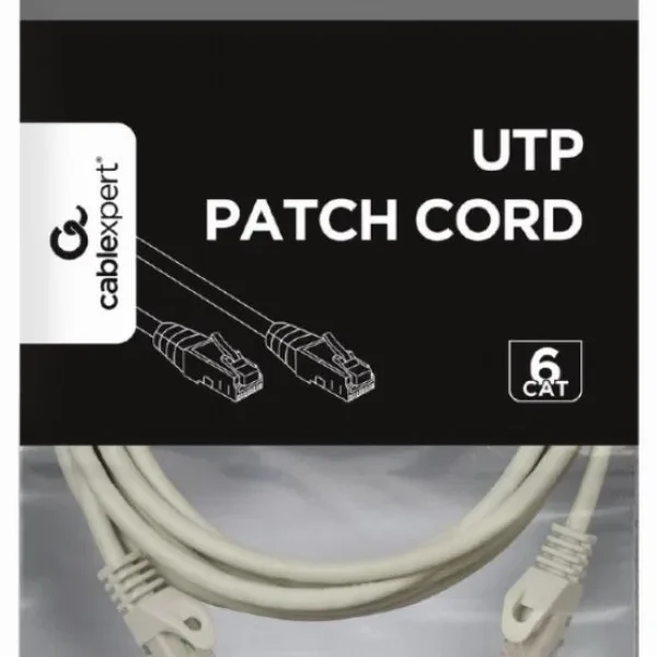Gembird Mrezni kabl, CAT6 UTP Patch cord 3m grey (PP6U-3M)