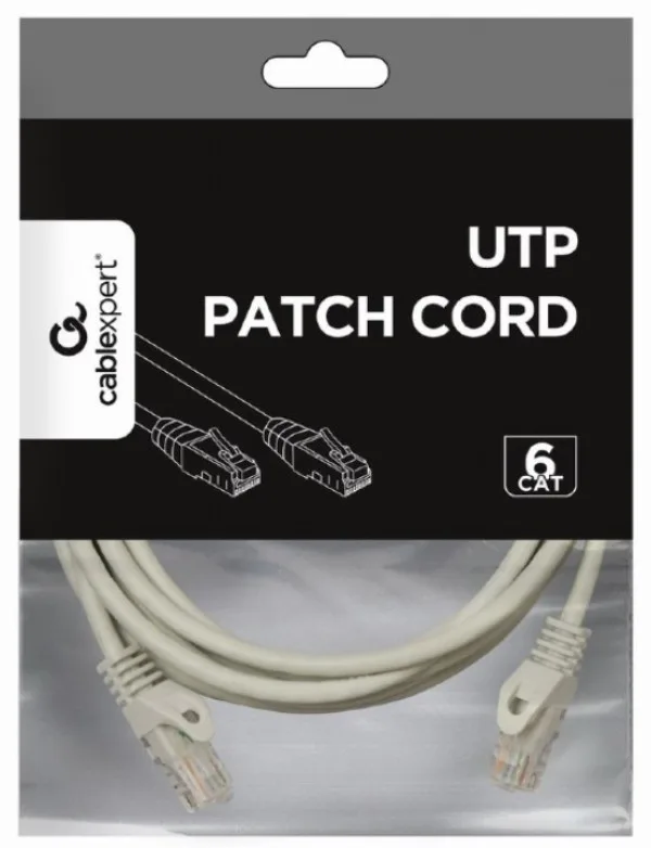 Gembird Mrezni kabl, CAT6 UTP Patch cord 3m grey (PP6U-3M)
