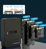 DD-U3M2 Gembird Desktop USB Type-C M.2 SATA & NVME SSD drive docking station, black - Slika 4