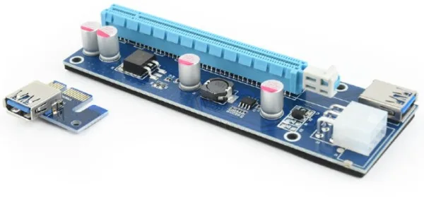 Gembird PCI-Express riser add-on card, PCI-ex 6-pin power connector (RC-PCIEX-03)
