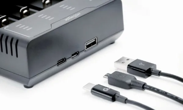 Gembird brzi punjač Ni-MH + Li-ion baterija AAA / R03, AA / R6, 10440, 14500,14650,16340.. (BC-USB-02)