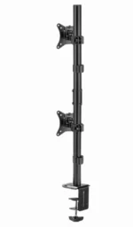 MA-D2-02 Gembird Podesivi vertikalni stoni drzac za dva monitora, tilt, 17-32 max.2x9kg - Slika 4