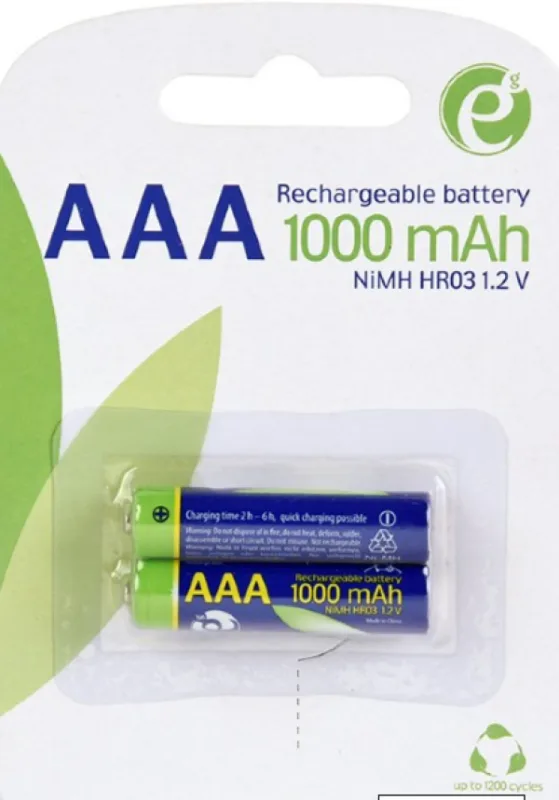 ENERGENIE 1000mAh AAA, PUNJIVE NiM baterije (rechargeable), PAK2 (cena po kom.) (EG-BA-AAA10-01)