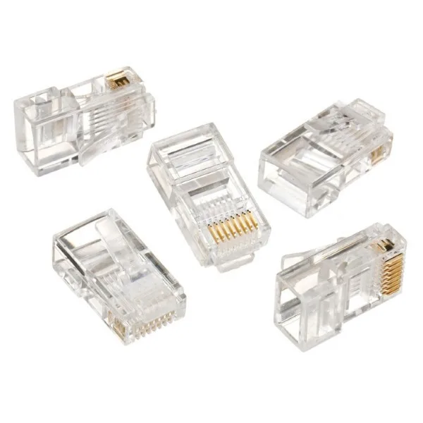 Modular plug RJ45 8P8C 30u CAT5 UTP gold plated, 10 u pakovanju / CENA PO PAKOVANJU (LC-8P8C-001/10)