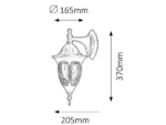 Spoljna zidna lampa Milano E27 60W IP43 - Slika 2