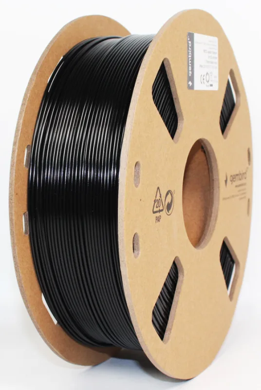 PETG Filament za 3D štampač 1.75mm, kotur 1KG BLACK (3DP-PETG1.75-01-BK)