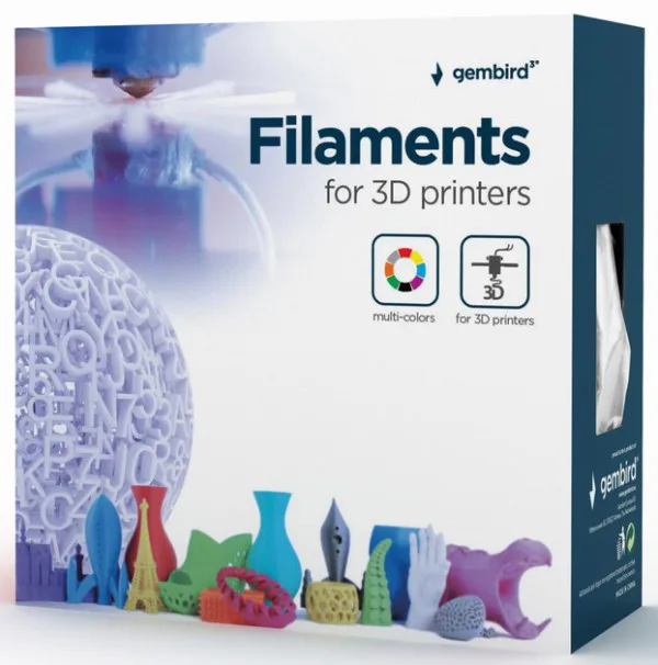 PLA Filament za 3D štampač 1.75mm, kotur 1KG BLACK (3DP-PLA1.75-01-BK)