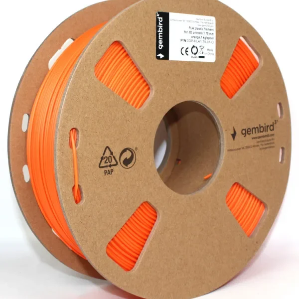 PLA Filament za 3D štampač 1,75mm kotur 1KG ORANGE (3DP-PLA1.75-01-O)