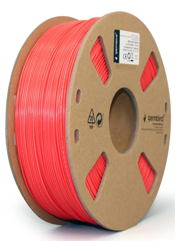 ABS Filament za 3D štampač 1.75mm, kotur 1KG, plamen sjajan RED (3DP-ABS1.75-01-FR)