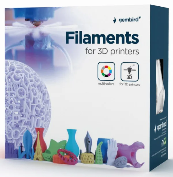Mat PLA Filament za 3D štampač 1.75mm, kotur 1KG, black (3DP-PLA-01-MTBK)