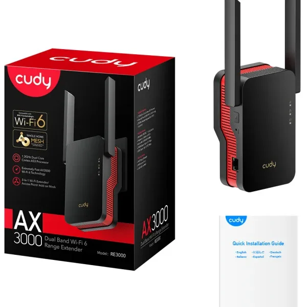 Cudy RE3000 AX3000 Wi-Fi 6 mesh ekstender