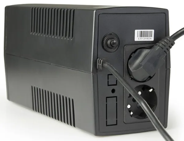 Gembird 650VA 390W AVR UPS, 2 x Shuko output sockets, black (EG-UPS-B650)
