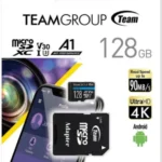 TeamGroup MICRO SDXC 128GB ELITE, UHS-I U3 V30 A1, 100/50MB/s +SD Adapter TEAUSDX128GIV30A103