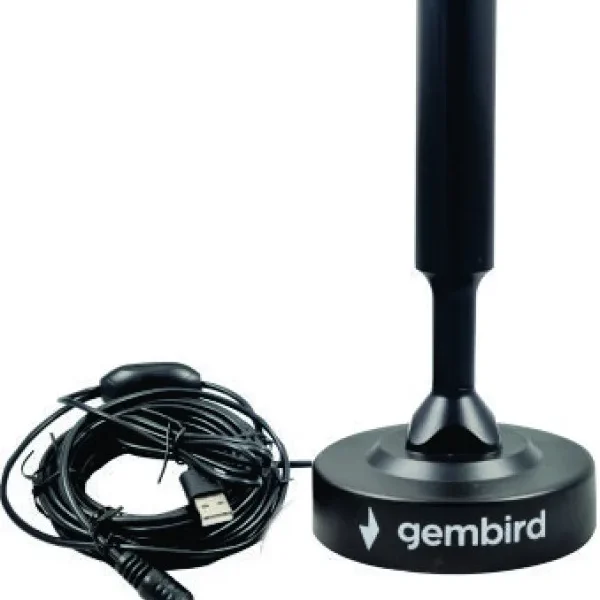 Gembird Antena sobna/spoljna sa pojacalom, UHF, dobit 21dB, visina 15cm, USB, 5m (GMB-533USB)