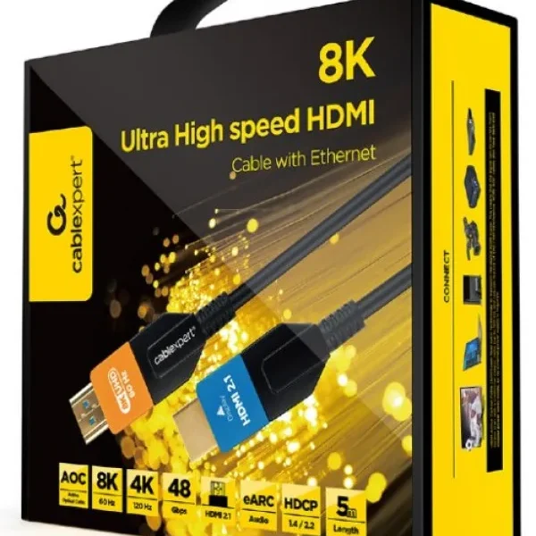 Gembird Active Optical (AOC) ULTRA High speed HDMI 2.1 8K UHD with Ethernet 5m (CC-HDMI8K-AOC-5M)