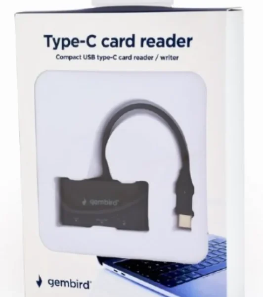 Gembird USB Type-C SDXC čitač kartica za mobilne telefone i tablete (UHB-CR3-02)