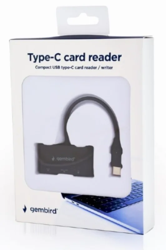 Gembird USB Type-C SDXC čitač kartica za mobilne telefone i tablete (UHB-CR3-02)