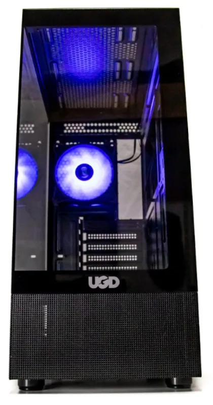 Kućište Fusion 3333 ATX, staklena prednja i bocna strana, ugradjen 1x ARGB kuler, Crno