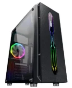Kućište Joker K27 ATX, providna stranica, ugradjen 1x RGB kuler, crno - Slika 6